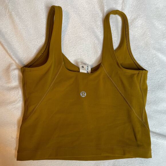 LULULEMON Align‎ Tank Mustard Yellow Gold 0 XS Extra Small - Picture 2 of 4